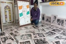 'নেতাজি' হয়ে ওঠার দুষ্প্রাপ্য ছবি! দেশলাই কাঠি দিয়ে তৈরি প্রতিকৃতি দেখলে অবাক হবেন