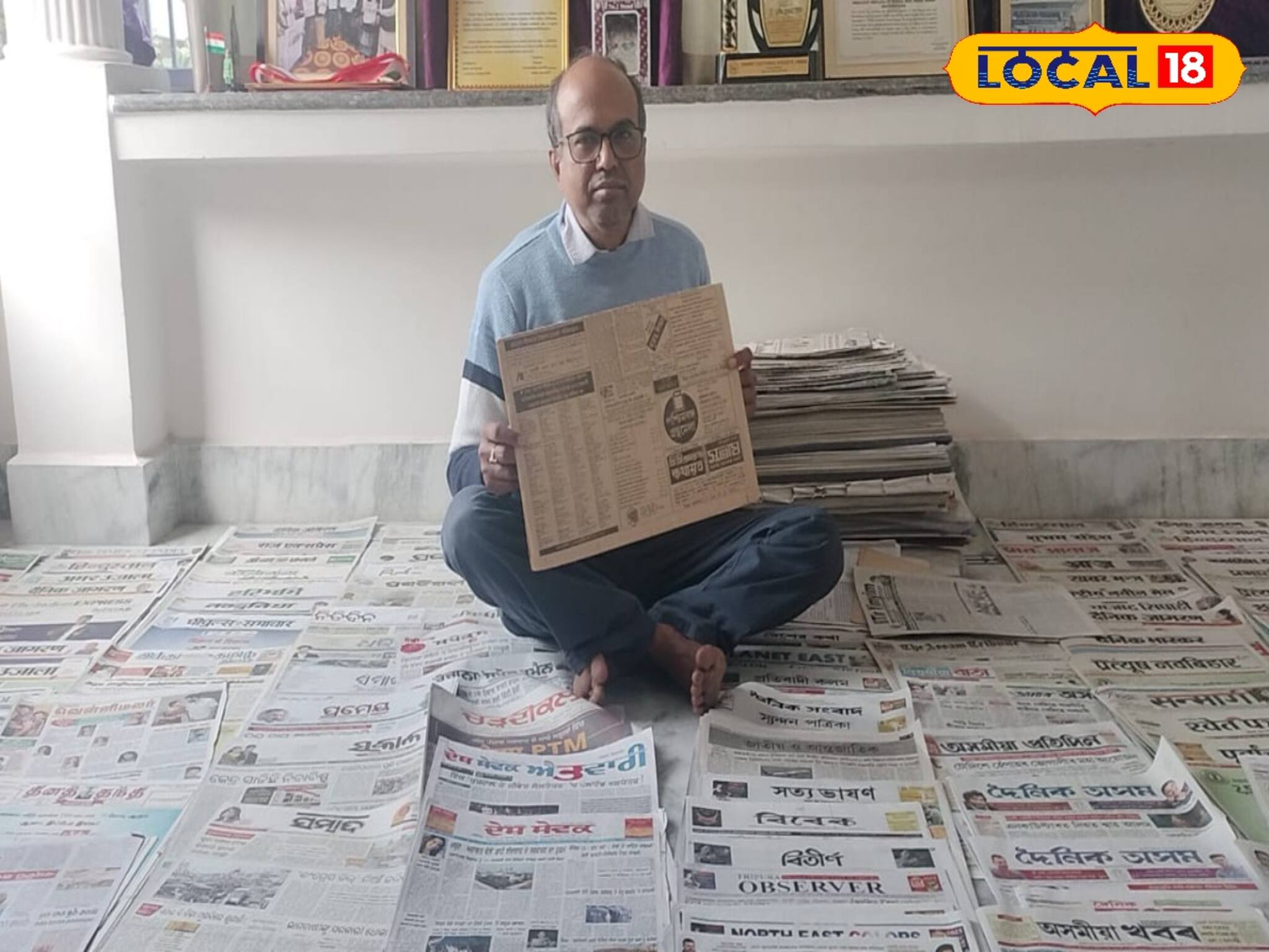 বহু ভাষায় ৭০০-রও বেশি সংবাদপত্র তাঁর সংগ্রহে! গ্রন্থাগারিক রত্নভান্ডার তিলে তিলে সাজানো