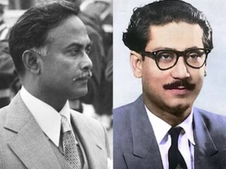জিয়াউর রহমান ও শেখ মুজিবর রহমান