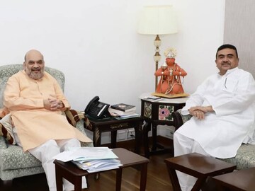 অমিত শাহ শুভেন্দু অধিকারী। Image: Representative (X)