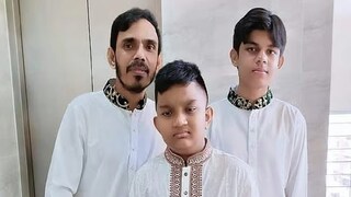 বাবার সঙ্গে দুই ছেলে