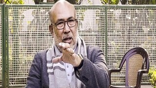 মণিপুরে ঘটতে থাকা হিংসার কারণে মণিপুরবাসীর কাছে ক্ষমা চাইলেন বীরেন সিং। ছবি- পিটিআই 