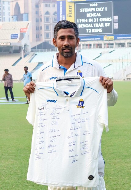 দেখে নিন বাংলা বনাম পঞ্জাব ম্যাচের সংক্ষিপ্ত স্কোর :পঞ্জাব ১৯১ ও ১৩৯ সূরজ সিন্ধু জয়সওয়াল ৪/৬৮ ও ৪/৬৯ সুমিত মোহান্ত ৪/৫৮ ও ৩/২৯ বাংলা ৩৪৩ সূরজ সিন্ধু জয়সওয়াল ১১১ সুমন্ত গুপ্ত ৫৫ অভিষেক পোড়েল ৫২