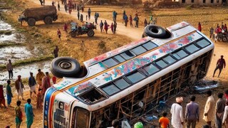 উল্টে গেল কুম্ভগামী বাস! নয়ানজুলিতে বড় কাণ্ড, বরাতজোরে রক্ষা যাত্রীদের