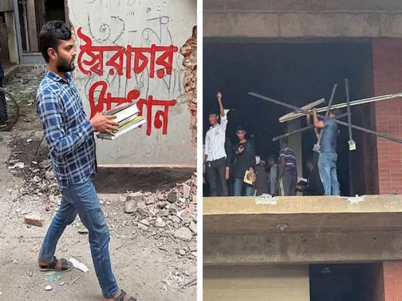 তখনই শেখ মুজিবুর রহমানের বাড়িতে ভাঙচুর ও অগ্নিসংযোগ করা হয়। ৩২ নম্বরের বাড়ি ভাঙা ছাড়াও গতকাল রাতে ধানমন্ডির ৫ এ-তে অবস্থিত শেখ হাসিনার বাড়ি সুধা সদনেও আগুন দেওয়া হয়।