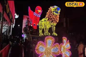 সরস্বতী পুজোতেও কার্নিভাল! জমজমাট হুগলির চুঁচুড়া