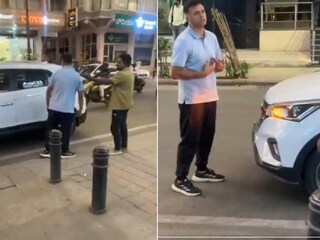 নিজের গাড়ির সঙ্গে অটোর ধাক্কা লাগতেই রেগে গাড়ি থেকে বেরিয়ে এলেন রাহুল দ্রাবিড় ! (Photo: X)