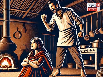 মুরগির মাংস রান্না না করার অপরাধ, স্বামীর থাপ্পড়ে প্রাণ হারালেন মহিলা...AI Image