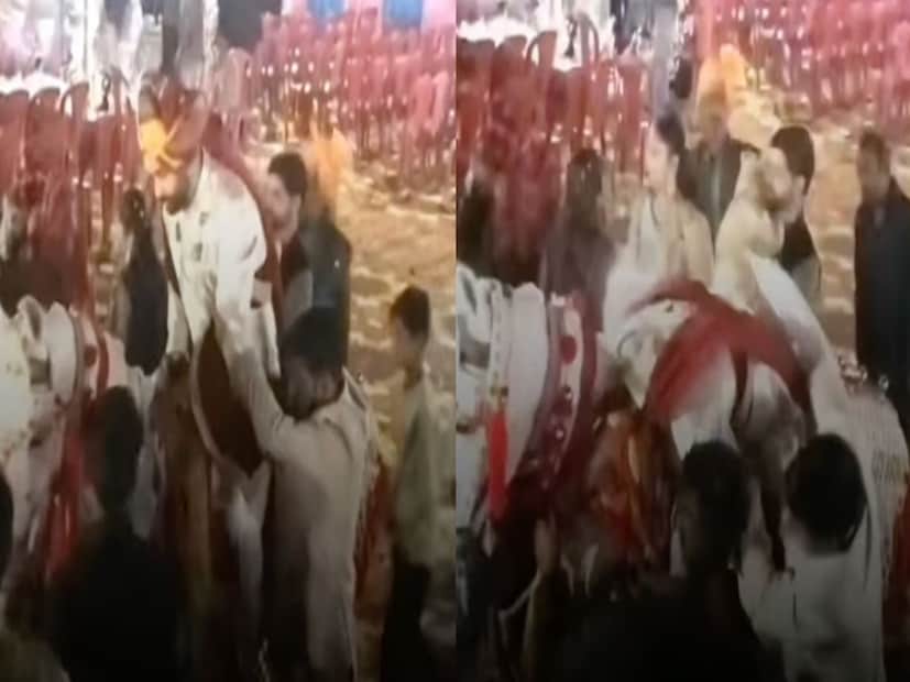 কিছুক্ষণের মধ্যেই নুইয়ে পড়েন বর। ধীরে ধীরে মুখ গুঁজে সামনে ঝুঁকে পড়ে তাঁর শরীর। তা দেখেই তড়িঘড়ি তাঁকে ধরে ফেলেন সঙ্গীরা। দ্রুত হাসপাতালে নিয়ে যাওয়া হয়, কিন্তু চিকিৎসকেরা তাঁকে মৃত বলে ঘোষণা করেন। শুক্রবার রাতে ভয়ঙ্কর এই ঘটনাটি ঘটেছে মধ্যপ্রদেশে। ওই ঘটনার মুহূর্তের ভিডিও ভাইরালও হয়ে গিয়েছে সোশ্যাল মিডিয়ায়।