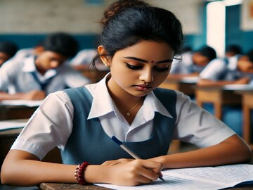 
পান্ডুয়া হাতনী উচ্চ বিদ্যালয়ের ছাত্রী মুসকানের পরীক্ষা কেন্দ্র পড়েছে বৈঁচি বাটিকা উচ্চ বিদ্যালয়ে। (প্রতীকী ছবি) 