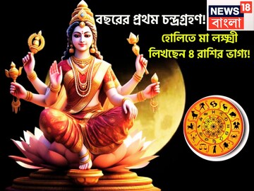 হোলিতে বছরের প্রথম চন্দ্রগ্রহণ! মা লক্ষ্মী ঝাঁপি উপুড় করে দেবেন ৪ রাশিকে, ঘরে বাইরে লাভ হোলিতে বছরের প্রথম চন্দ্রগ্রহণ! মা লক্ষ্মী ঝাঁপি উপুড় করে দেবেন ৪ রাশিকে, ঘরে বাইরে লাভ