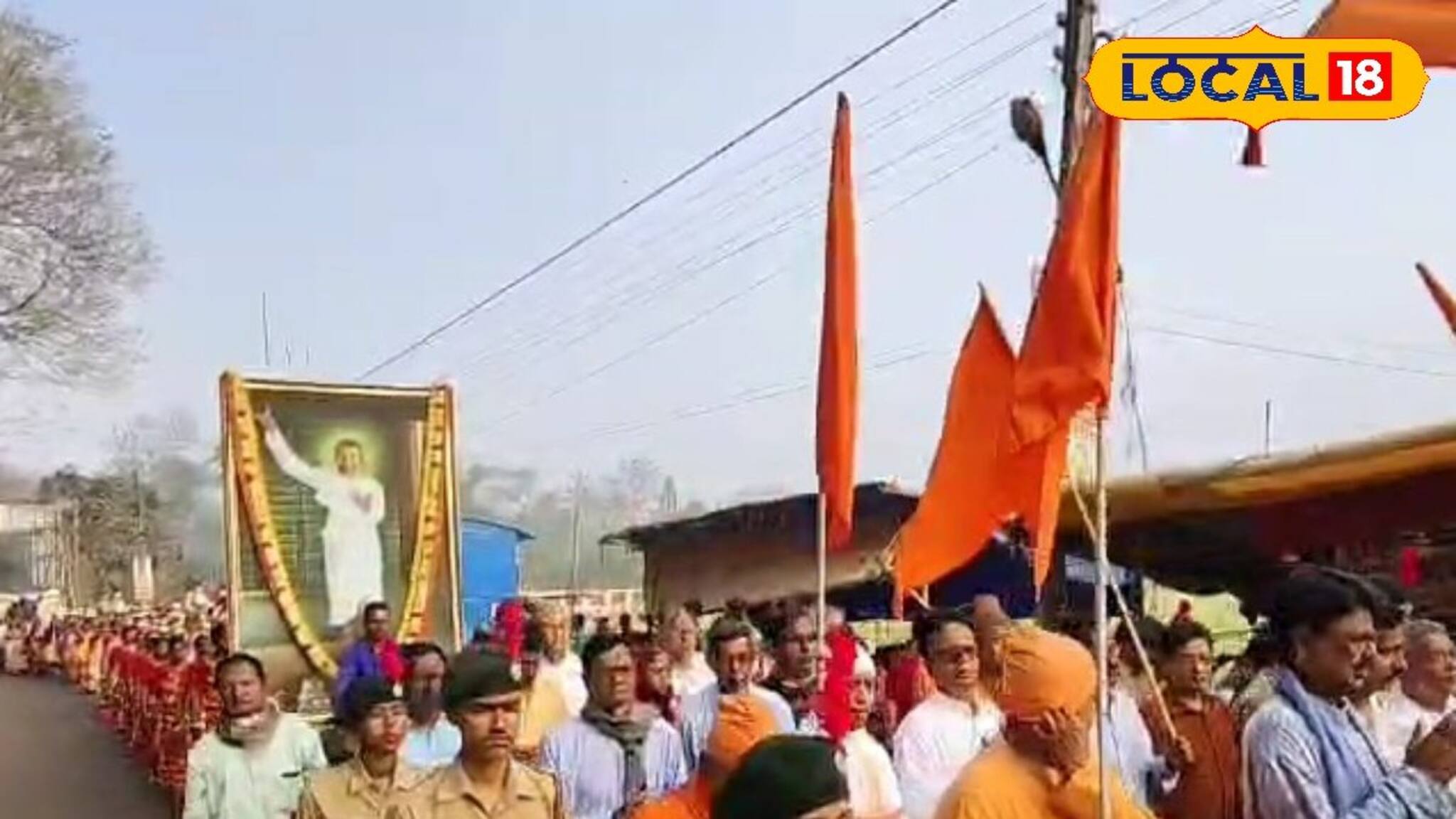 শ্রীরামকৃষ্ণের ১৯০ তম জন্মতিথি উপলক্ষে সকাল থেকেই ভক্তদের ভিড় কামারপুকুরে