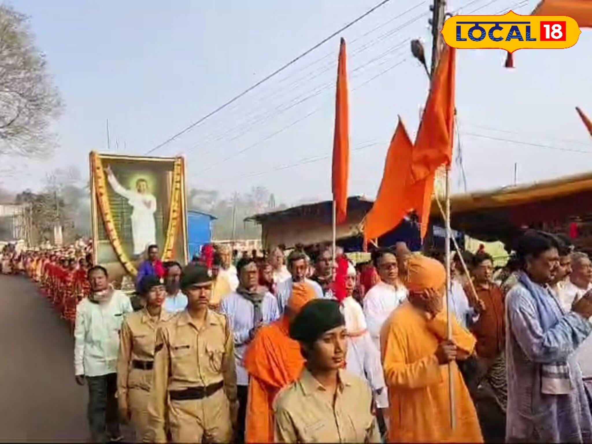 শ্রীরামকৃষ্ণের ১৯০ তম জন্মতিথি উপলক্ষে সকাল থেকেই ভক্তদের ভিড় কামারপুকুরে