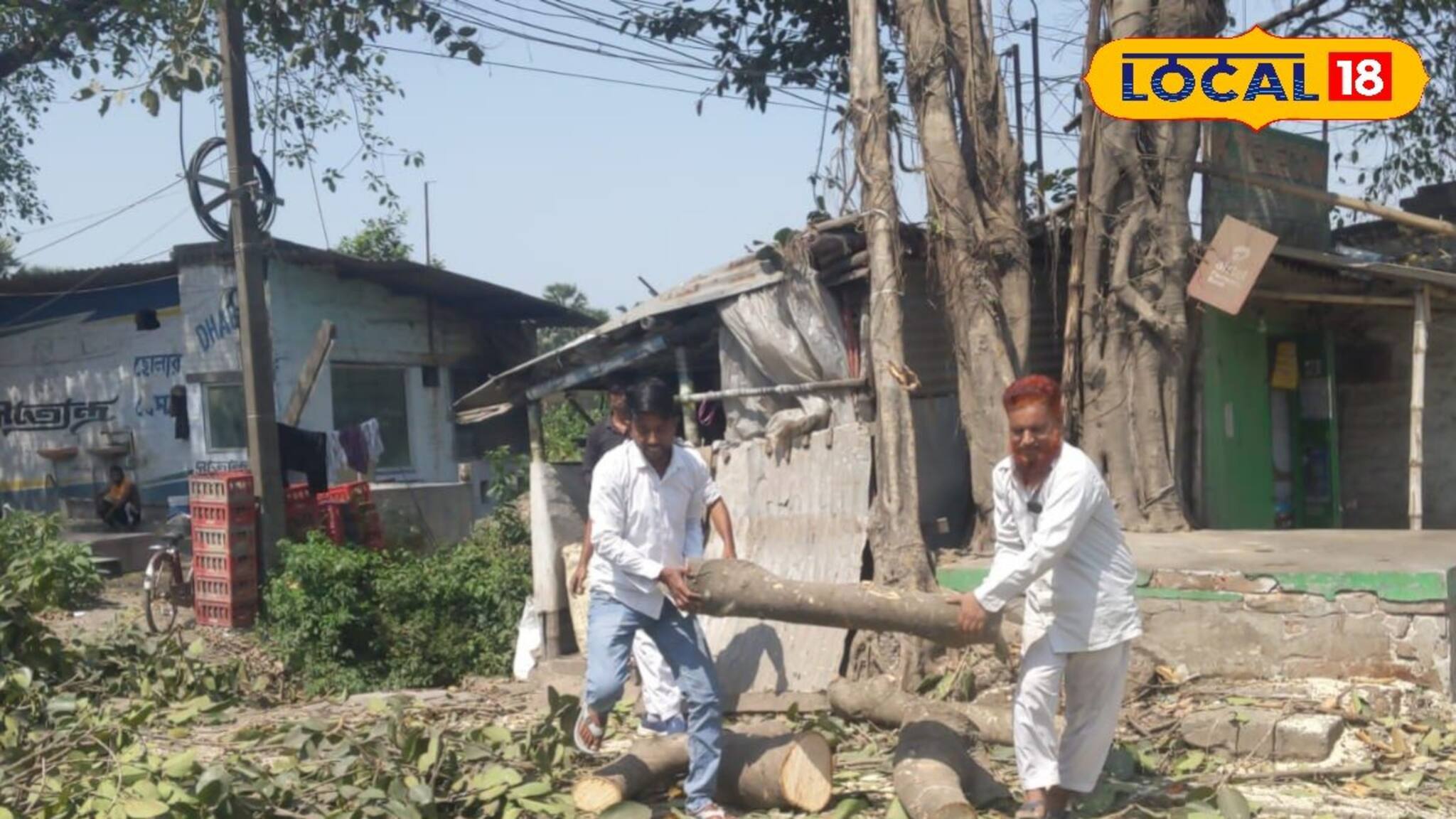 পেট্রোল পাম্পের শোভা বাড়াতে কাটা হচ্ছে গাছ! প্রতিবাদে সাধারণ মানুষ