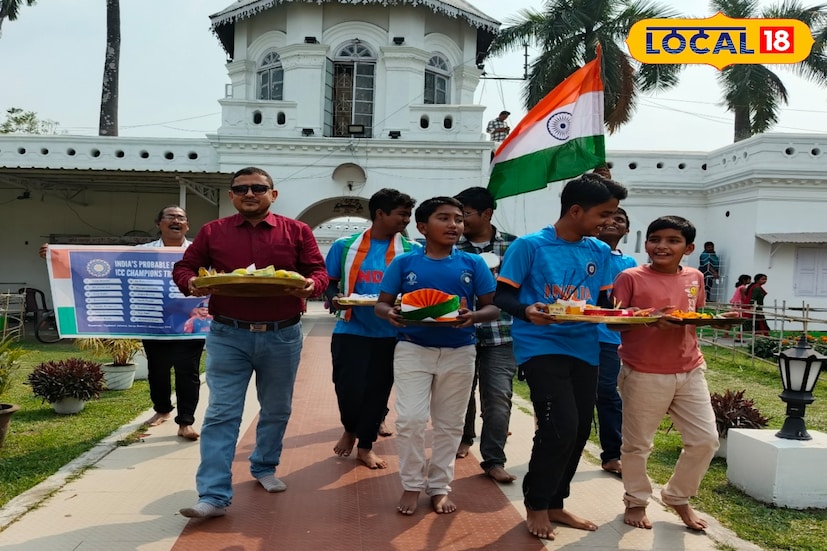 রীতিমত থালা সাজিয়ে ইন্ডিয়া ক্রিকেট দলের নামে মদনবাড়িতে পুজো দিলেন জেলার এক কিছু ক্রিকেটপ্রেমীরা।