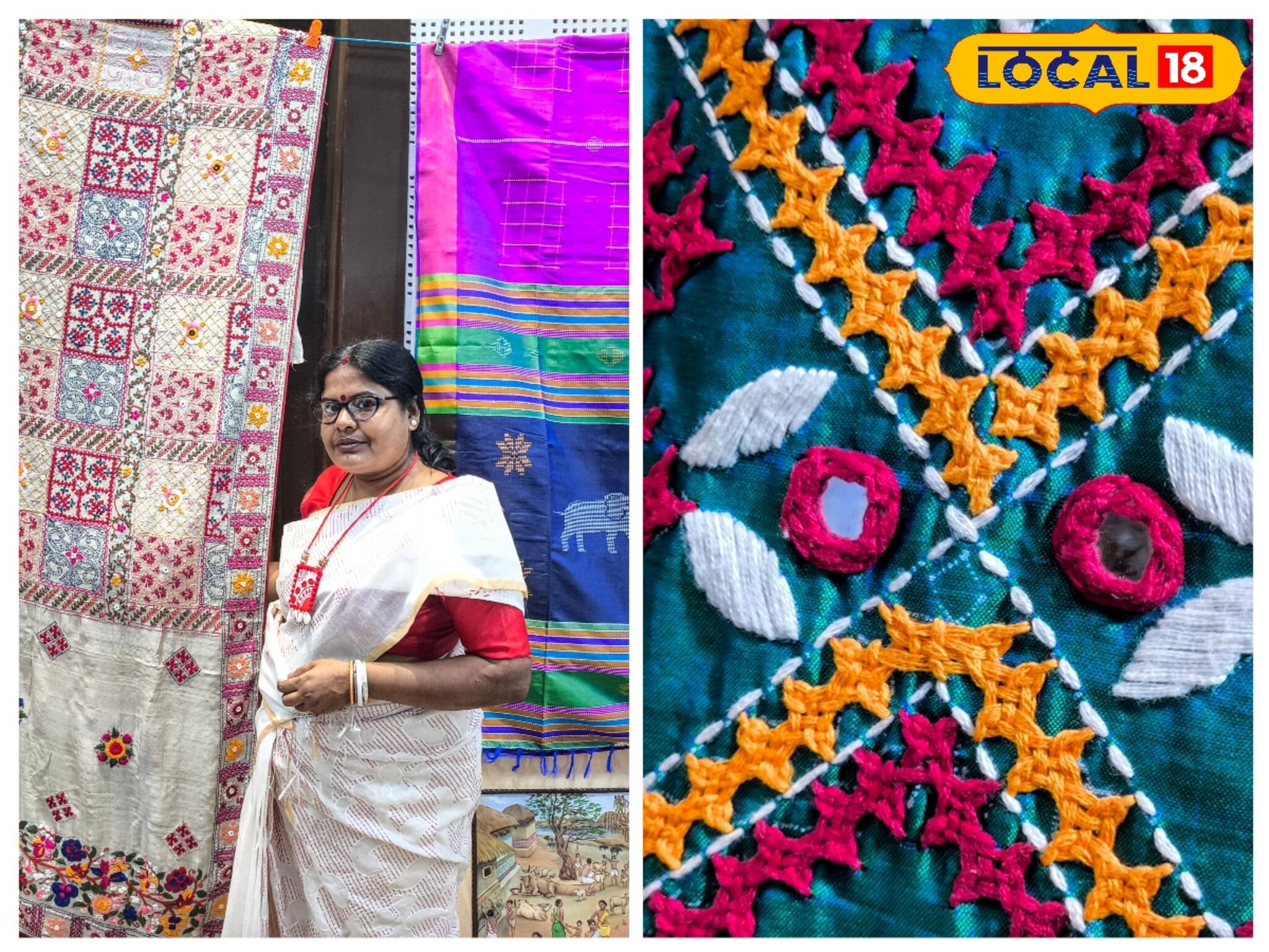 হাতে তৈরি বাঁকুড়ার শাড়ি, আগে দেখেননি এমন!