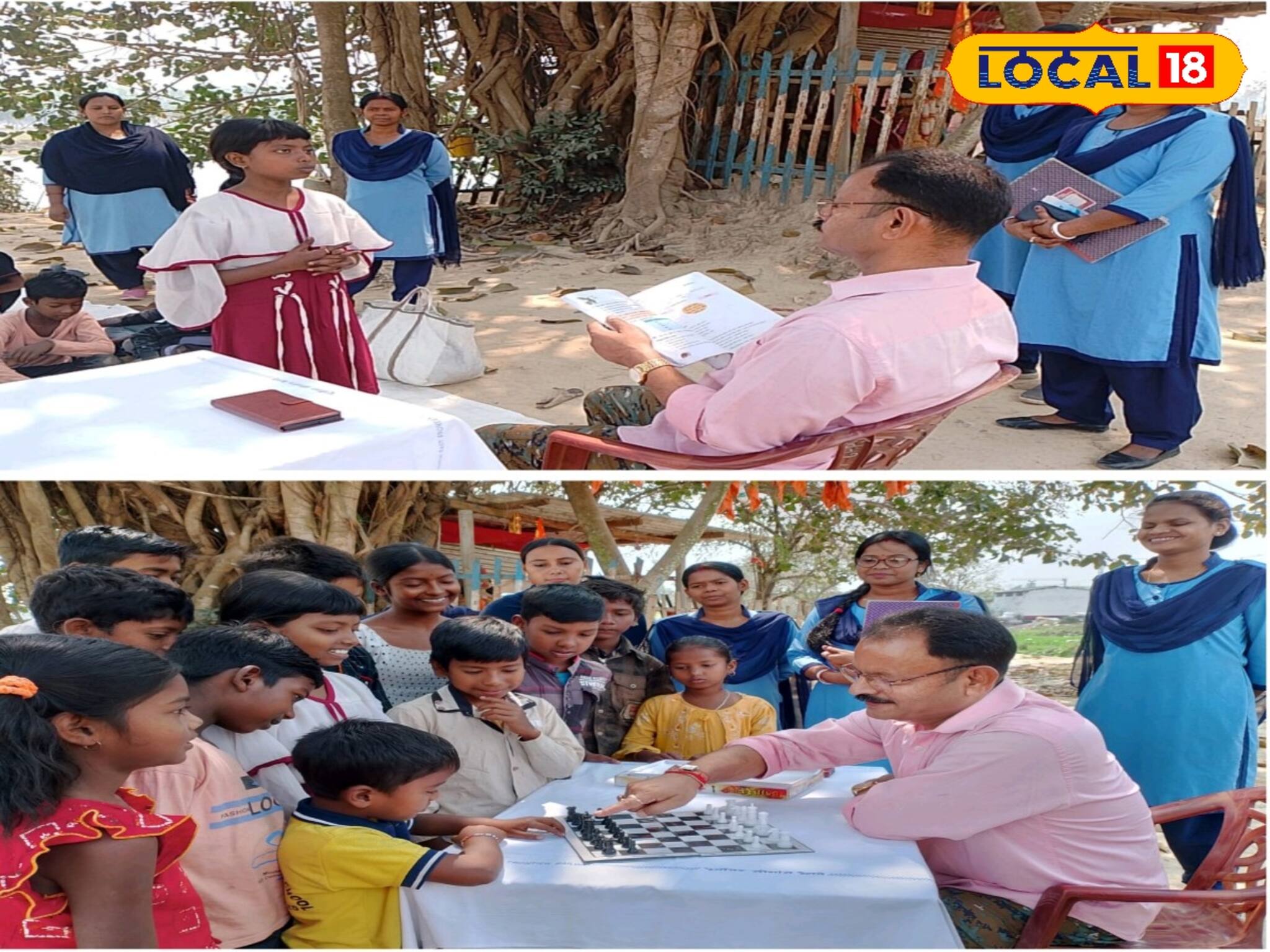 আইনরক্ষার পাশাপাশি মানবিকতাও, পুলিশকর্মীদের পাঠশালায় পড়াশোনা করছে দুঃস্থ শিশুর দল