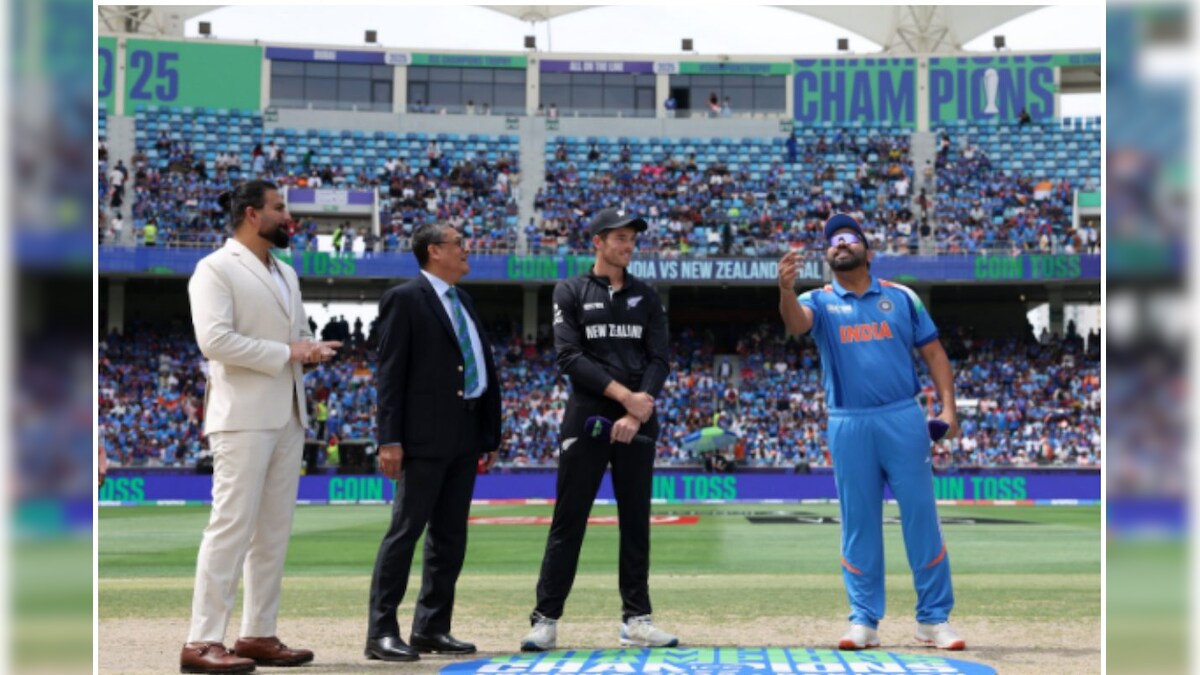 ICC चैंपियंस ट्रॉफी 2025 अंतिम Ind बनाम NZ रोहित शर्मा लॉस टॉस फाइनल न्यूजीलैंड में पहले बल्लेबाजी करने का फैसला किया, रोहित शर्मा को फाइनल में, न्यूजीलैंड पर पहला बल्लेबाजी निर्णय, रिट शर्मा।