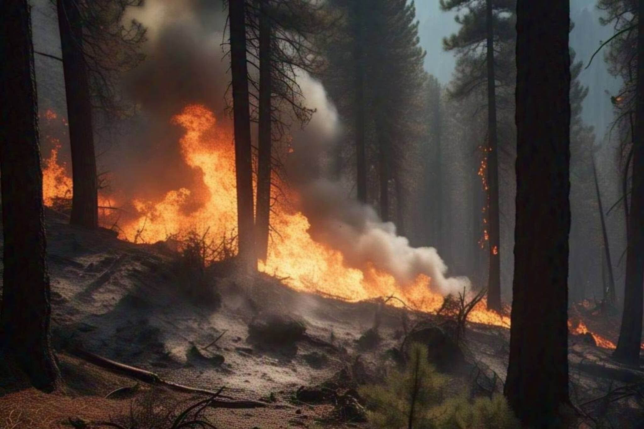 কার্শিয়ঙে পাইন বনে আগুন! প্রায় ১০ হাজার স্কয়্যারফুট এলাকা ক্ষতিগ্রস্থ