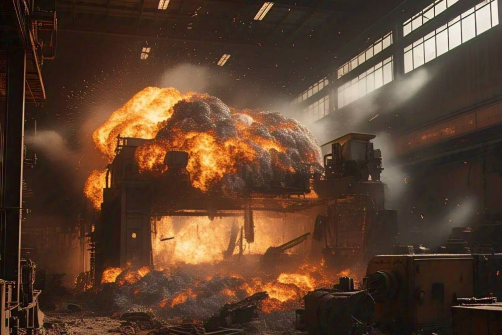 বেলেঘাটায় দরমার কারখানায় বিধ্বংসী আগুন! দেখে নিন ভিডিও