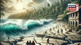 ভয়ঙ্কর পরিস্থিতি, পায়ের তলায় ফের নড়ে উঠল এই জায়গার জমি! ভয়াবহ ভূমিকম্পের জেরে আশঙ্কায় মানুষ, ফের আসতে পারে সুনামি! AI Image