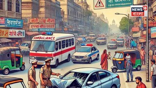 গাড়ি চালাতে চালাতেই হার্ট অ্যাটাক! ভয়াবহ দুর্ঘটনার ভিডিও ভাইরাল, দেখুন...AI Image