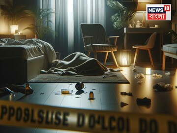 স্বামী ও প্রেমিকের সঙ্গে বেডরুমে মদ খাচ্ছিলেন মহিলা, একটু পর ঘরের ভিতর থেকে এল চিৎকার! তারপর যা হল...AI Image