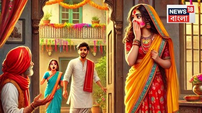 শ্বশুরের সঙ্গে হোলি খেলতে খেলতেই ঘরে ঢুকে গেলেন বৌমা! শাশুড়ি দরজা খুলে 'দুষ্টুমি' দেখেই অজ্ঞান, তারপর যা হল...AI Image শ্বশুরের সঙ্গে হোলি খেলতে খেলতেই ঘরে ঢুকে গেলেন বৌমা! শাশুড়ি দরজা খুলে 'দুষ্টুমি' দেখেই অজ্ঞান, তারপর যা হল...AI Image