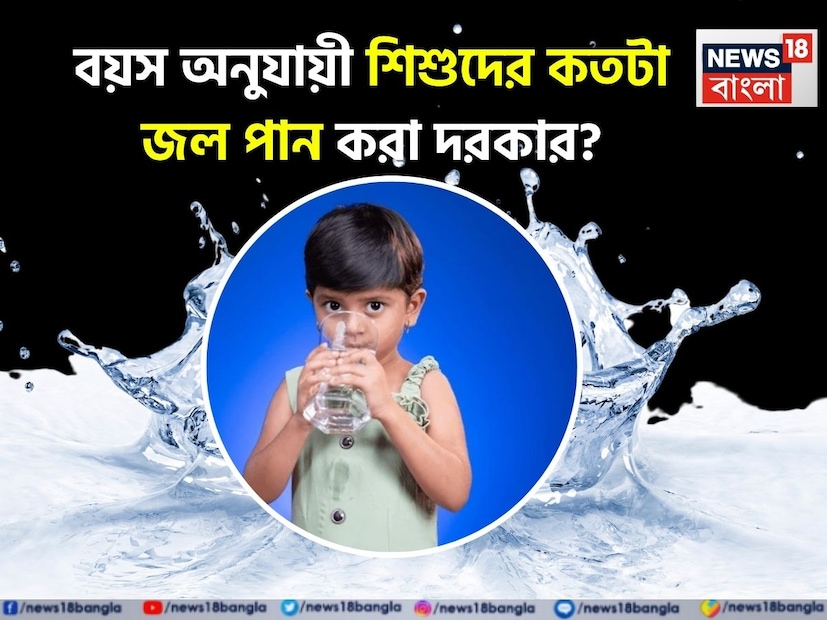 বাড়ছে গরম। শরীরে বাড়বে জলের প্রয়োজনীয়তা। বিশেষ করে একেবারে সদ্যজাত শিশু থেকে বছর পাঁচের বা তার বেশি শিশুদের বয়স অনুযায়ী  প্রতিদিন কতটা জল খাওয়া তা অনেকের কাছেই অজানা।