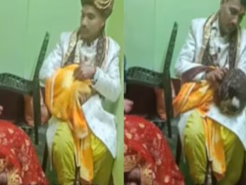 গোটা বিছানাটাই আত্মীয়দের দখলে ! (Instagram/foofaji)