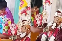 নতুন বরের মুখে  শাশুড়ি জোর করে মুখে ঢুকিয়ে দিচ্ছেন দুধের ফিডিং বোতল! মজার নামে এ কী