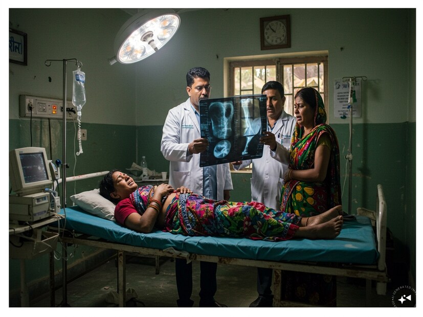 প্রথমে সাধারণ পরীক্ষা, তারপর একের পর এক স্ক্যান। হঠাৎ এক্স-রে রিপোর্ট হাতে পেয়ে স্তব্ধ হয়ে গেলেন চিকিৎসক। রোগীর চোখেমুখে উদ্বেগ, পরিবারের সদস্যদের নিঃশব্দ উৎকণ্ঠা। চিকিৎসকের কপালে গভীর ভাঁজ। রিপোর্টে যে চিত্র ফুটে উঠেছে, তা অবিশ্বাস্য!