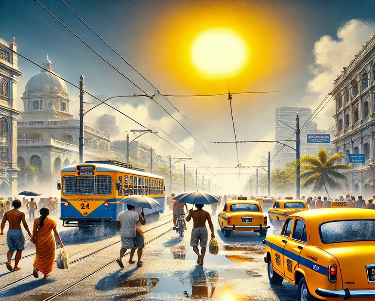 দক্ষিণবঙ্গবাসীর জন্য খারাপ খবর, আপাতত দক্ষিণবঙ্গে বৃষ্টির কোন সম্ভাবনা নেই। পশ্চিম দিকের জেলাগুলি, অর্থাৎ পুরুলিয়া এবং পশ্চিম বর্ধমান-সহ বিভিন্ন জেলায় তাপমাত্রা অনেকটা বাড়বে। Image: AI