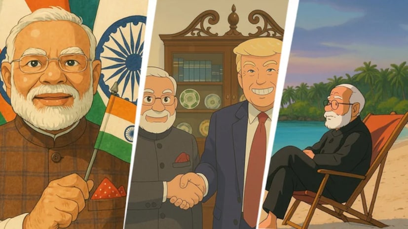  বিগত দু-তিন দিন ধরে ঘিবলি জ্বরে কাঁপছে গোটা বিশ্ব। চেনা, অচেনা মানুষদের 'কার্টুন অবতারে' দেখে অবাক হয়েছেন অনেকেই! মার্কিন প্রেসিডেন্ট ডোনাল্ড ট্রাম্প থেকে ভারতের প্রধানমন্ত্রী নরেন্দ্র মোদি থেকে ফুটবলার লিওনেল মেসি, প্রত্যেকেই পোস্ট করেছেন নিজেদের 'কার্টুন ছবি'। এই আর্টের নাম 'ঘিবলি আর্ট'।
