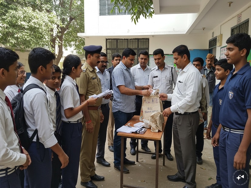 স্কুল প্রাঙ্গনেই মাদক নিচ্ছে ছাত্ররা এমন আশঙ্কা থেকেই তল্লাশি চালানো হয়। ঘটনাটি পুলিশকে জানানো হয়েছে। তদন্ত শুরু করা হয়েছে। (ছবি-- এআই)