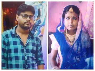 মৃত সঙ্গীতা এবং তাঁর স্বামী সুজিত৷ 