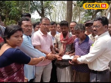হাতির হানায় মৃত পরিবারকে ক্ষতিপূরণ প্রদান