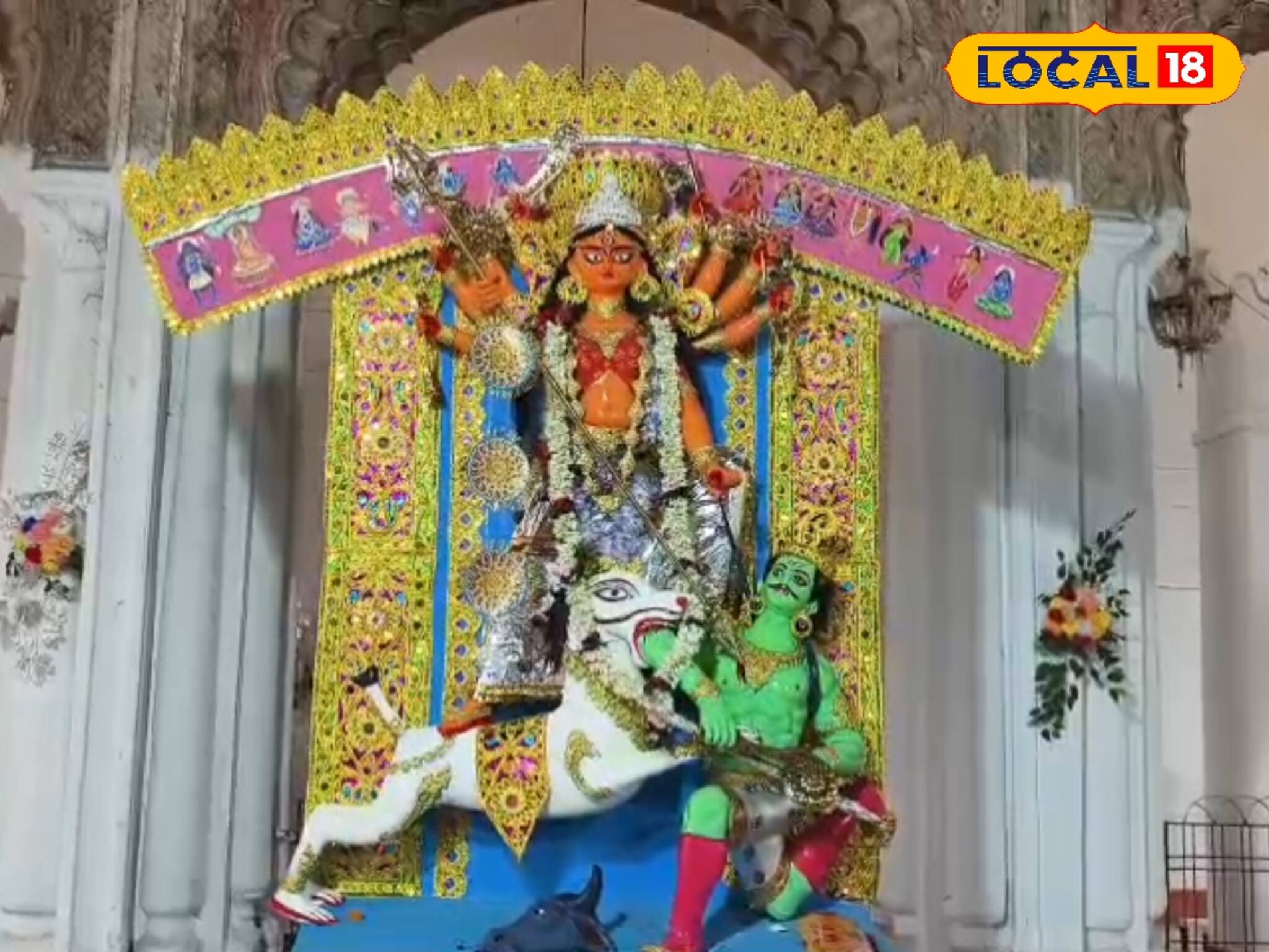 মহাসমারোহে শুরু হল কৃষ্ণনগর রাজবাড়ির বাসন্তী পুজো, দায়িত্বে রাজমাতা অমৃতা রায়