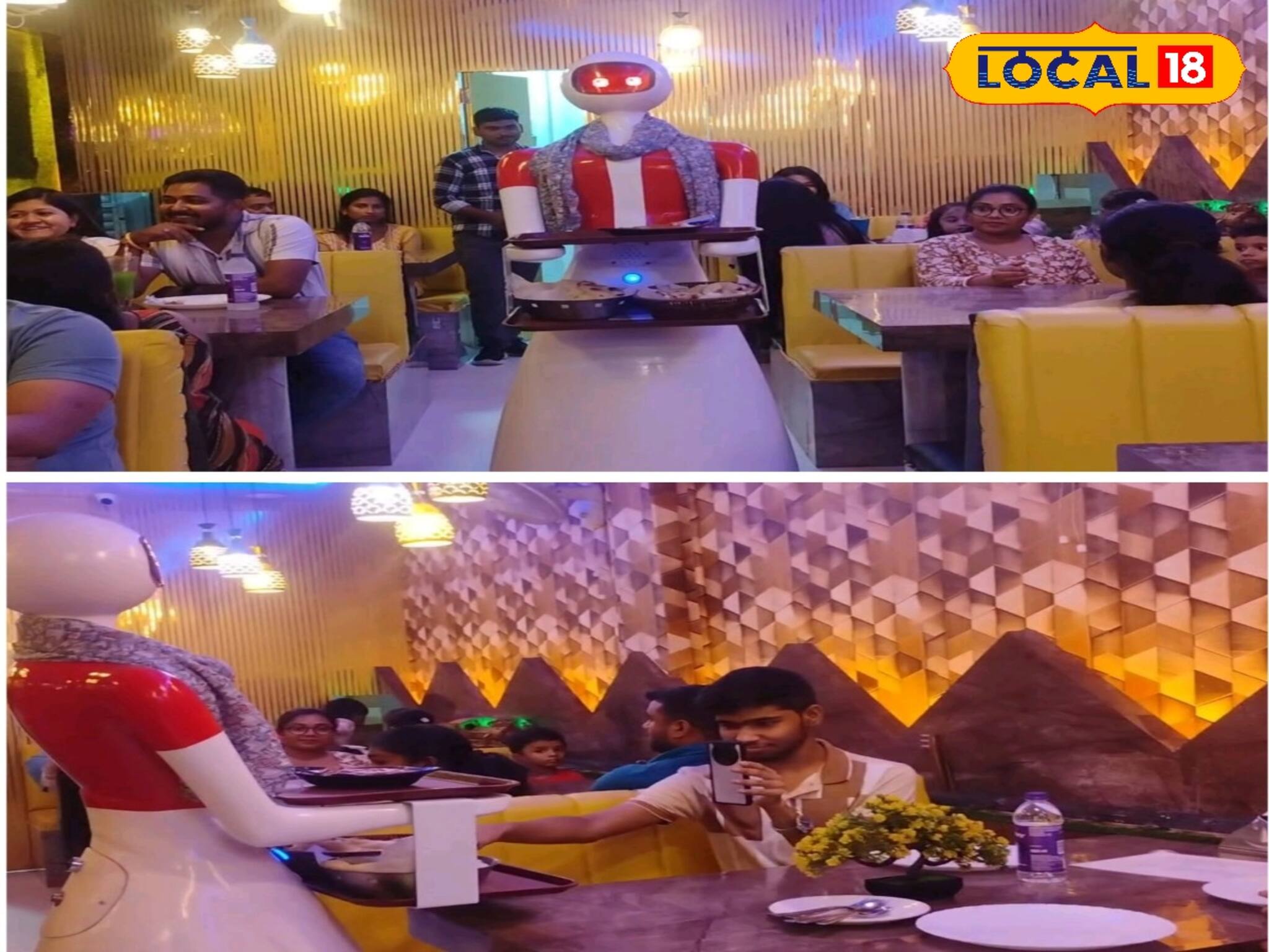জাপান-চিন নয়, গ্রাম বাংলার এক রেস্তোরাঁয় বিরাট চমক, রোবট ওয়েটার দিচ্ছে খাবার! দেখুন