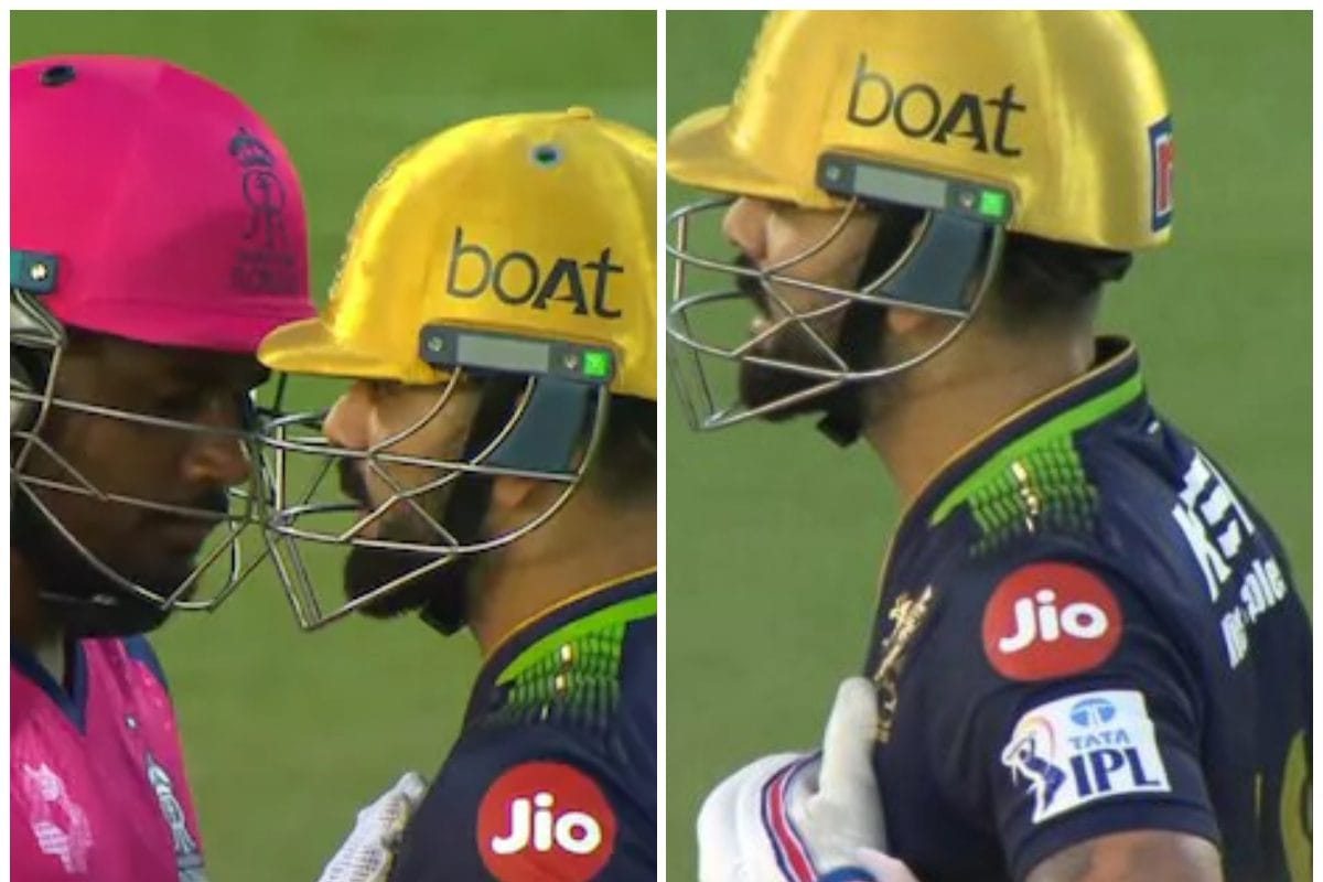 Virat Kohli Asks Sanju Samson To Check His heartbeat In RCB vs RR Match In IPL 2025, ম্যাচের মাঝেই হঠাৎ বুকে হাত! ‘হার্টরেট’ চেক করালেন কোহলি, সুস্থ আছেন তো বিরাট?