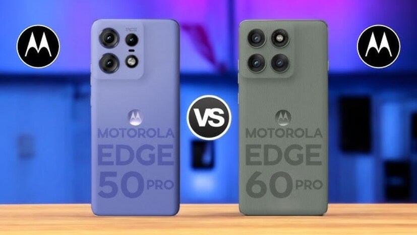 ডিজাইন এবং ডিসপ্লে: নতুন Motorola Edge 60 Pro-তে নাইলন-ইনস্পায়ারড টেক্সচারের নরম লেদার ব্যাক দেওয়া হয়েছে। রাউন্ড কর্নার এবং ছুপছিপে স্লিমার ডিজাইন একে করেছে নজরকাড়া। স্মার্টফোনতে জল প্রতিরোধের জন্য IP68 আর IP69 রেটিং এবং কর্নিং গরিলা গ্লাস 7i প্রোটেকশন দেওয়া হয়েছে। অন্য দিকে, Edge 50 Pro-তে আছে ভেগান লেদার ব্যাক আর অ্যালুমিনিয়াম ফ্রেম। এতে জল প্রতিরোধের জন্য IP68 রেটিং রয়েছে।