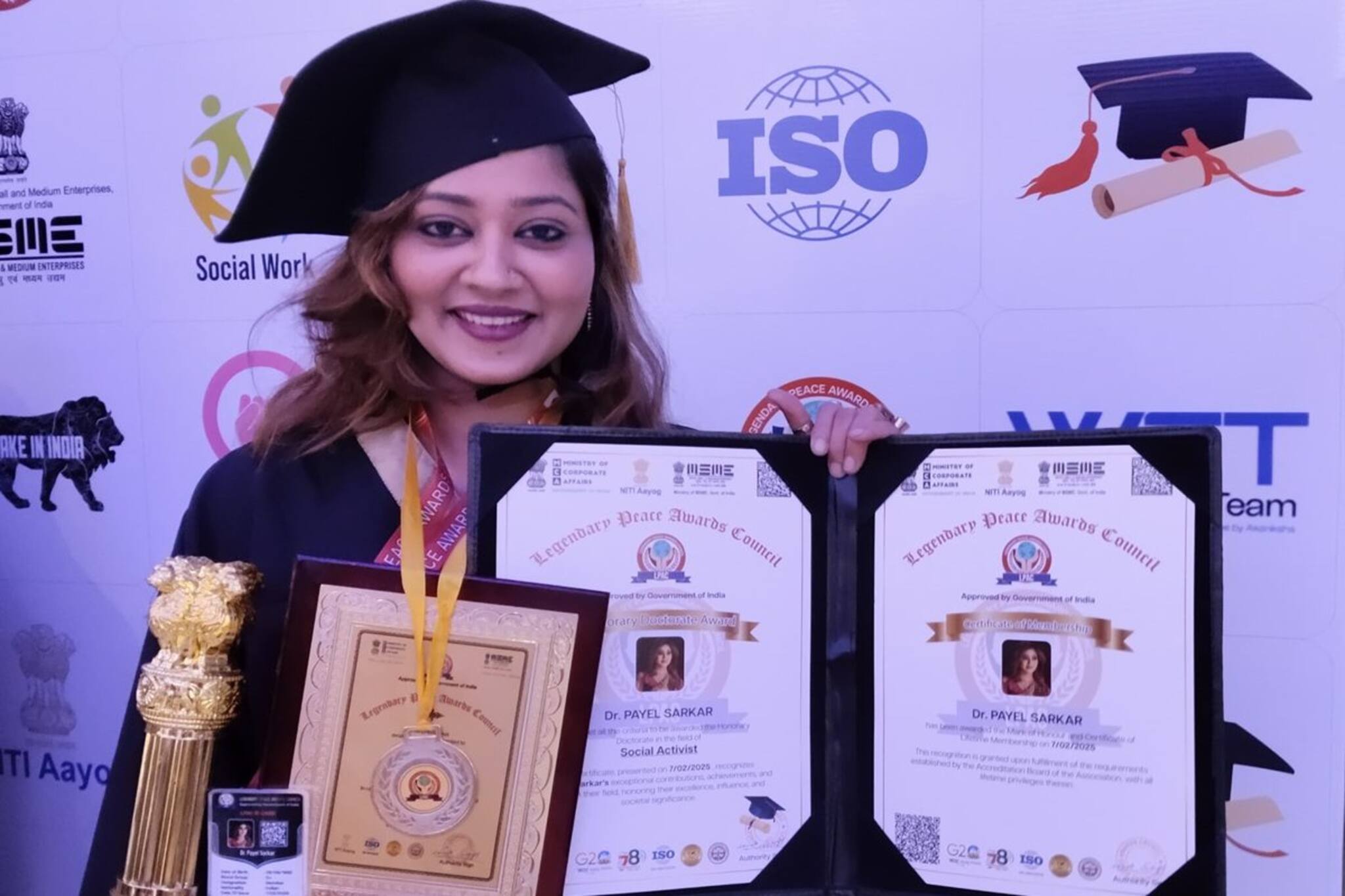 অভিনয়ের পাশাপাশিই সোশ্যাল সায়েন্স নিয়ে গবেষণা, ডক্টরেট উপাধি ও গোল্ড মেডেলিস্ট অভিনেত্রী