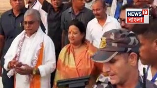 জগন্নাথ মন্দিরে সস্ত্রীক দিলীপ ঘোষ