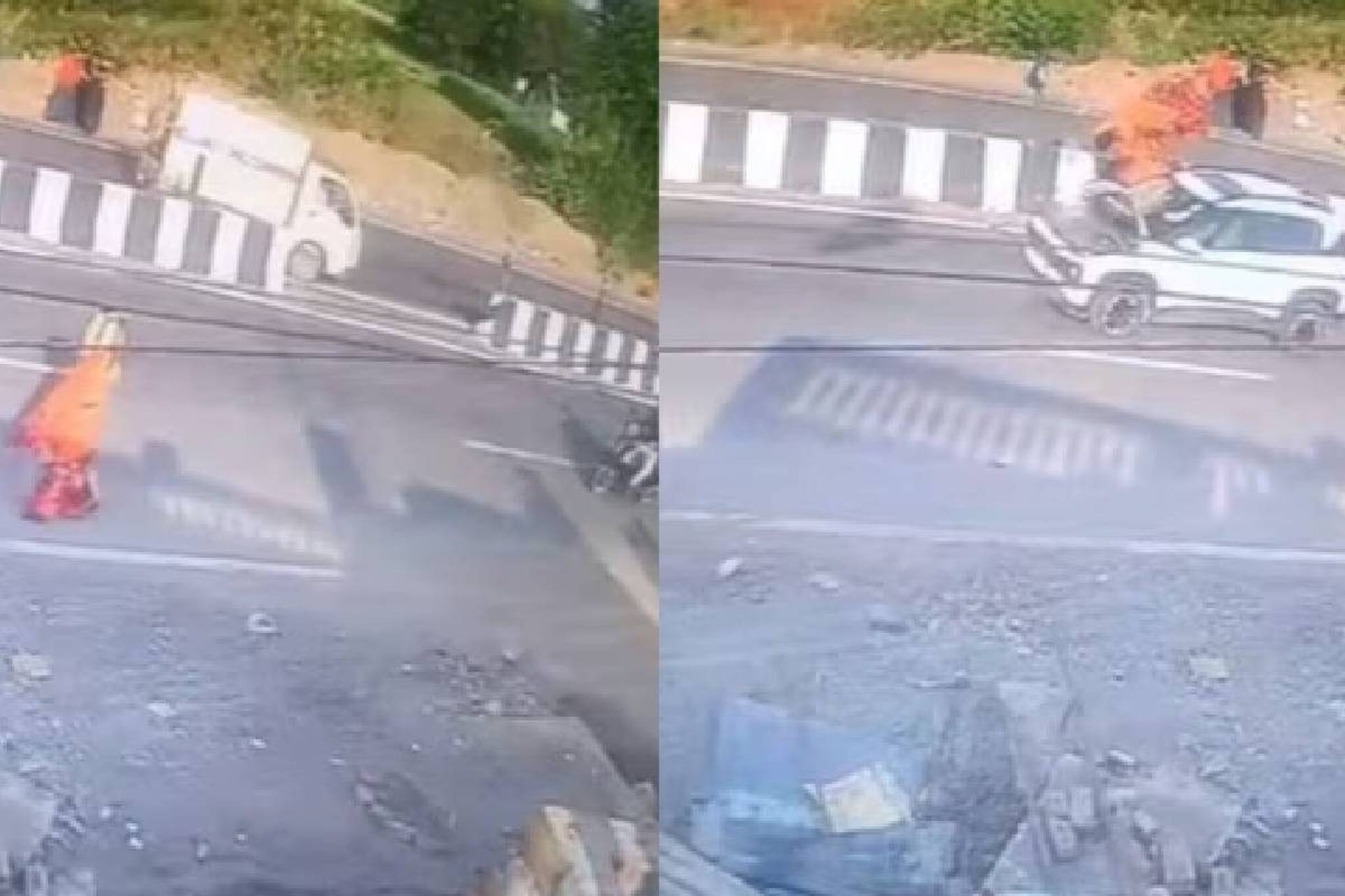 বেপরোয়া গাড়ির ধাক্কায় উড়ে গেলেন মহিলা, মাটিতে পড়তেই সব শেষ! দেখুন ভয়ঙ্কর ভিডিও