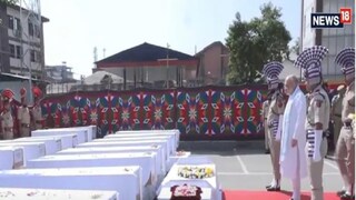 নিহতদের শ্রদ্ধা জানালেন অমিত শাহ 