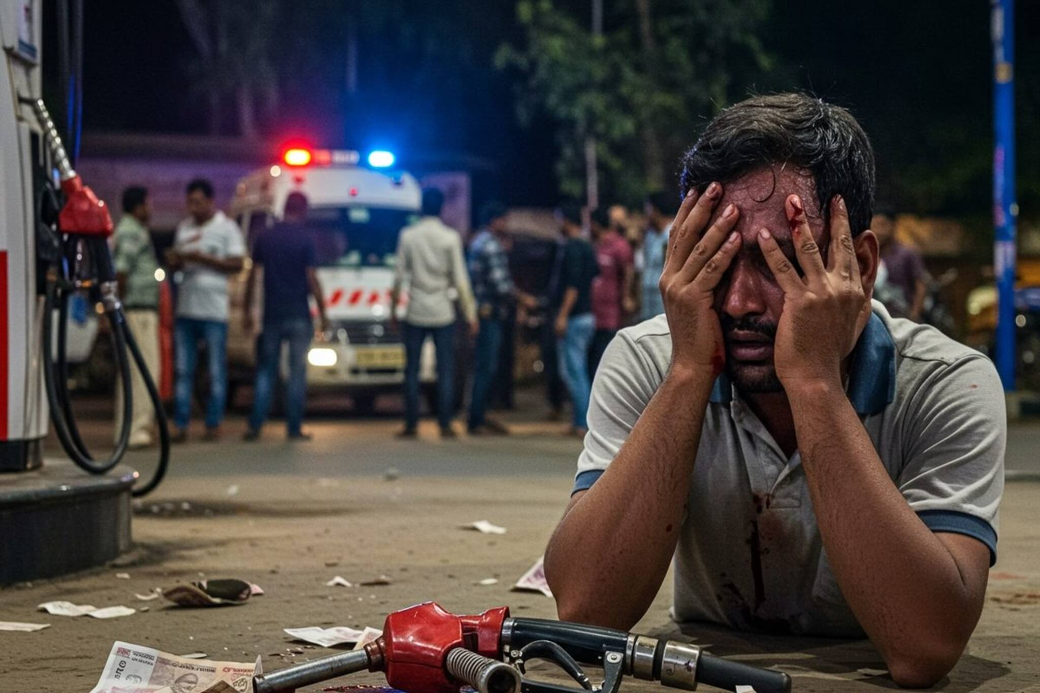 পেট্রোলপাম্পে কাজ করছিলেন কর্মী, রাতের অন্ধকারে মোটরবাইকে চেপে মাথায় গুলি করে গেল দুষ্কৃতী