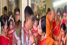 এই প্রথম দেখালেন মেয়ের মুখ! কাঞ্চন-শ্রীময়ীর কন্যা কৃষভির মুখেভাত ইসকনে