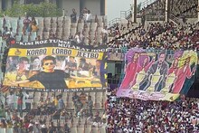 সব থেকে বড় টিফো দেখল ইডেন! KKR ম্যাচে বড় চমক, মাঠে হাজির 'মোহনবাগান'