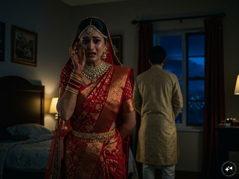 এরপর যখন সে তাঁর গয়না এবং ফোন ফেরত চায়, তখন স্বামী তাঁকে মারধর করতে শুরু করে। তারপর এই নিয়ে দুজনের মধ্যে প্রতিদিন ঝগড়া চলতে থাকে। শুধু মারধোরই নয় রীতিমতো বুশরাকে সমানে গালিগালাজ করতে শুরু করে তাঁর স্বামী। AI Created Image
