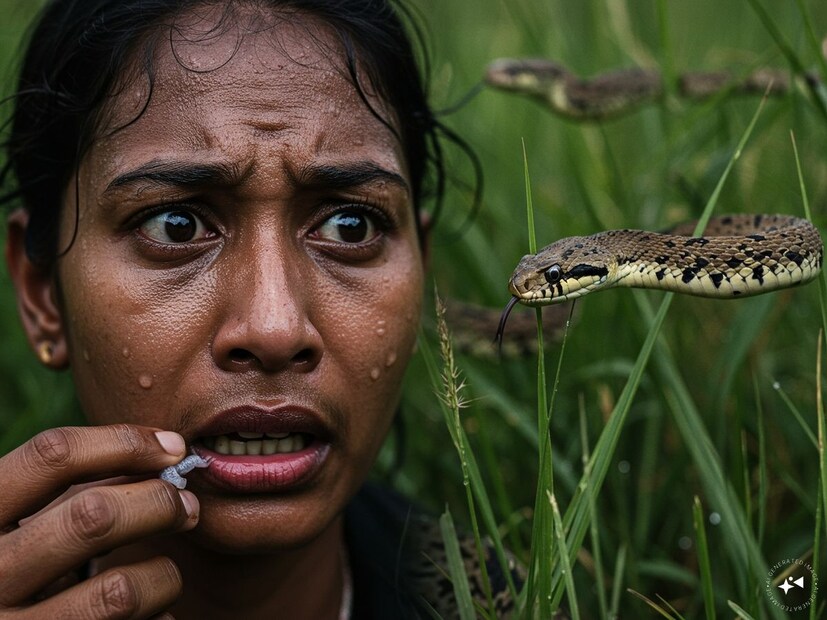 সাপের কামড় নিয়ে মানুষের মধ্যে আতঙ্কের শেষ নেই। সাপ কামড়ালে সে সাপ বিষাক্ত না নির্বিষ তা না জেনেই আগেই ভয়ে কাঁপতে থাকেন অনেকে। কিন্তু অধিকাংশ ক্ষেত্রেই সাপ নিয়ে যথেষ্ট সচেতনতার অভাবের কারণেই ঘটে অঘটন। AI Generated Representative Image 